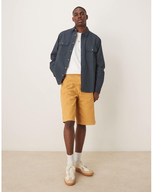 ASOS – e baumwoll-hemdjacke in Blue für Herren