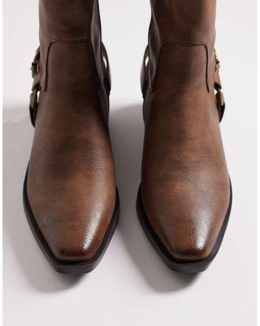 Glamorous Brown Western Knee Boots