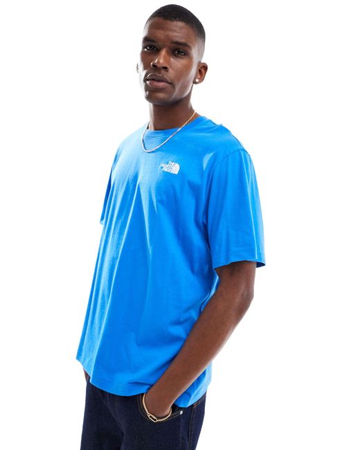 The North Face Blue Evolution Box Fit Tee for men