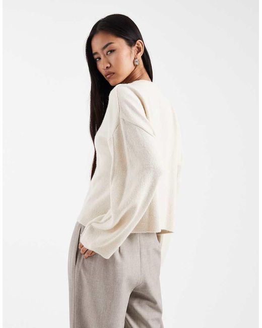 ASOS Natural High V Banana Sleeve Jumper