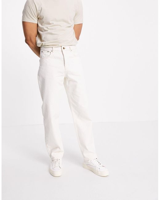 ASOS – baggy-jeans in Weiß für Herren | Lyst DE