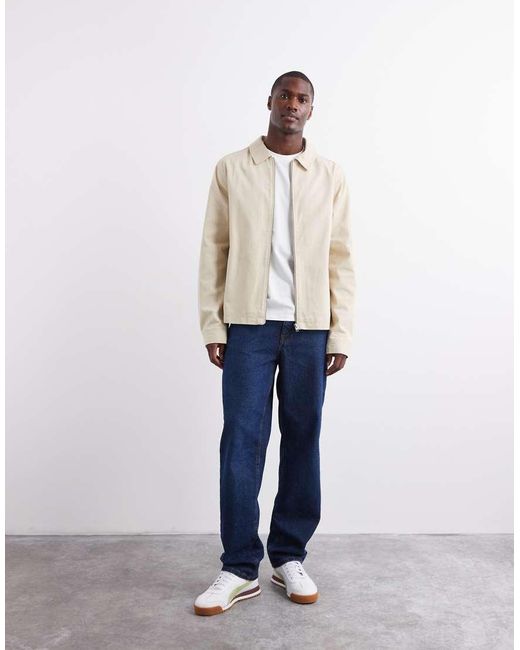ASOS Natural Harrington Jacket for men