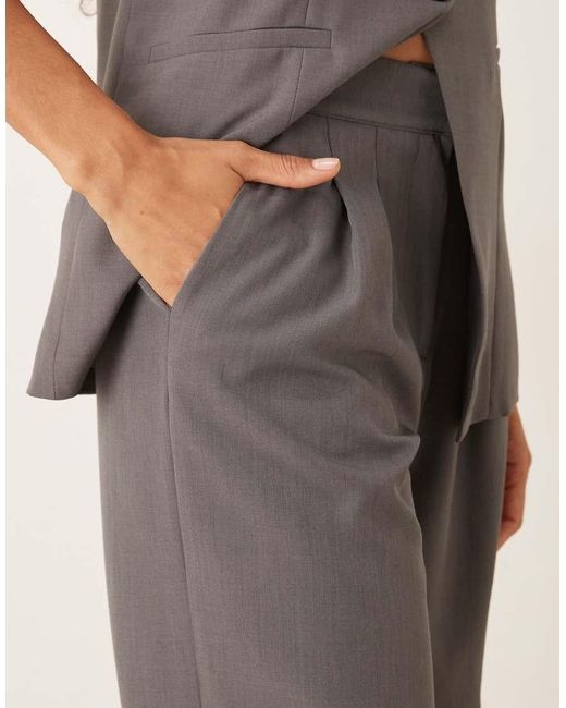 Jdy Natural High Waist Pleated Wide Leg Trouser Co-Ord