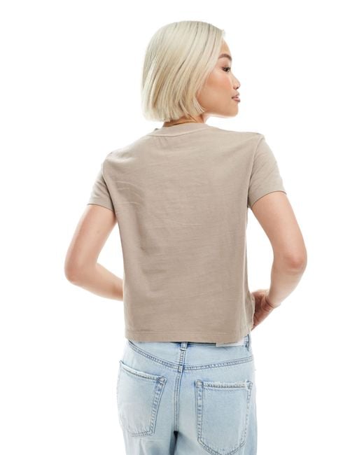 Calvin Klein Gray Puff Logo Baby T-Shirt