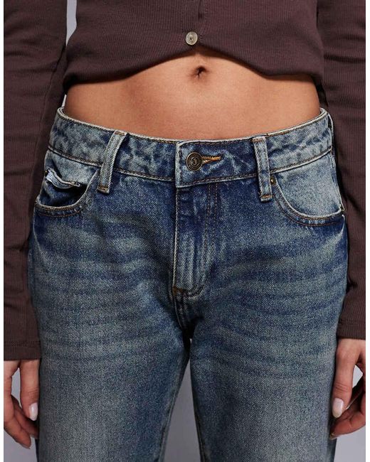 Juicy Couture Blue Skinny Diamante Logo Low Rise Jeans