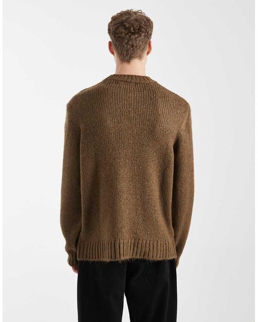 Jack & Jones Brown Oversized Sweater for men