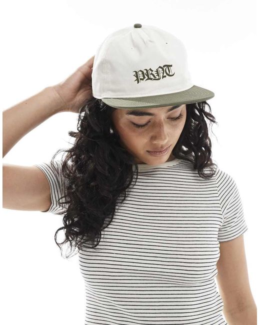 PRNT White Gothic Logo Cap