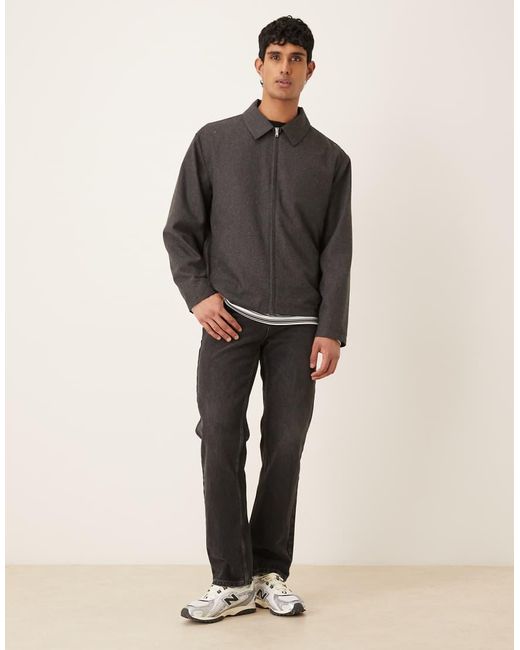ASOS Harrington Jack in het Gray voor heren