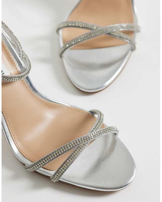 Steve Madden White Jypsey Heeled Sandals