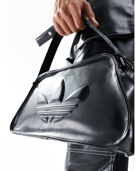 Adidas Originals Black Adidas Originals Trefoil Shoulder Bag for men