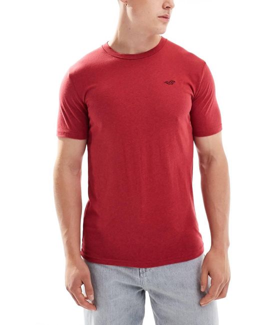 Hollister Red 5 Pack Icon Logo T-shirt for men