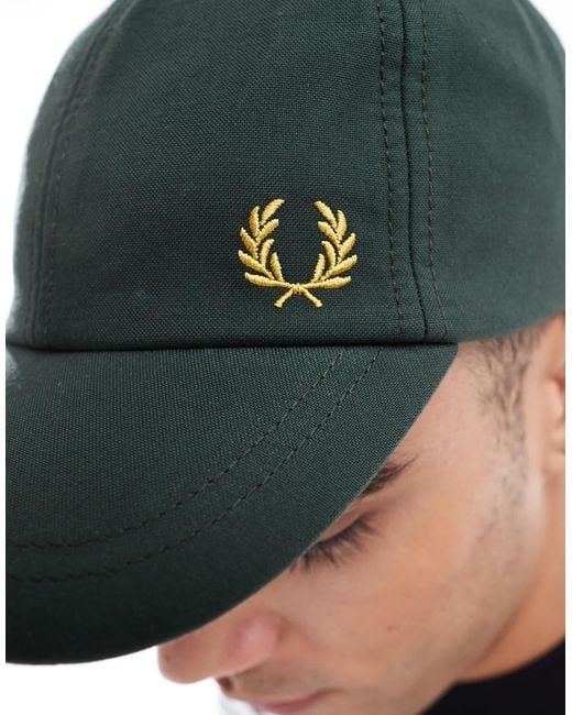 Fred Perry – classic oxford – baseballkappe in Green für Herren