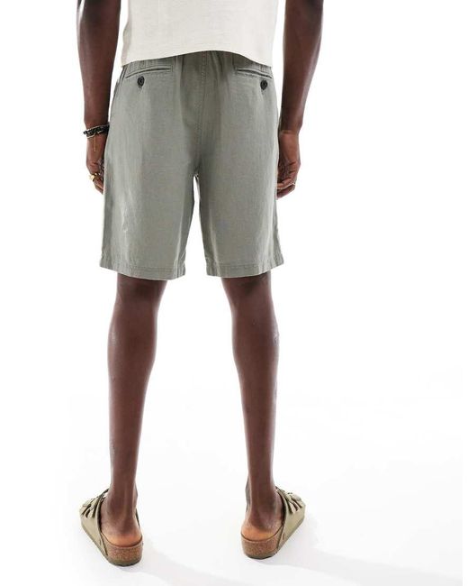 Pantaloncini Chino di Threadbare in Green da Uomo