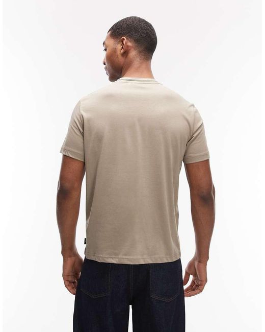 Paul Smith Gray Stripe Collar Regular Fit T-shirt for men