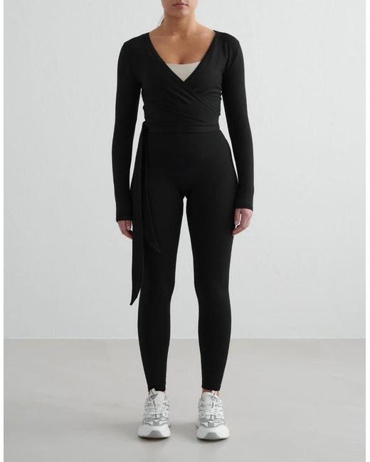 Aim'n Black Shape Seamless Wrap Long Sleeve