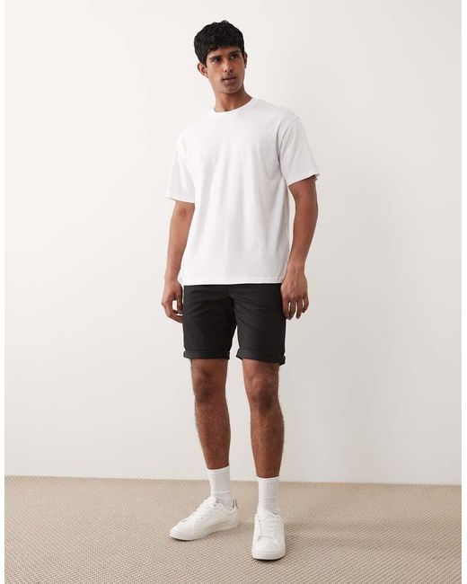 Only & Sons Regular-Fit Chinoshort in het White voor heren