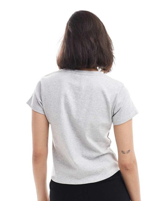 Cotton On White Fitted 90S Baby Tee