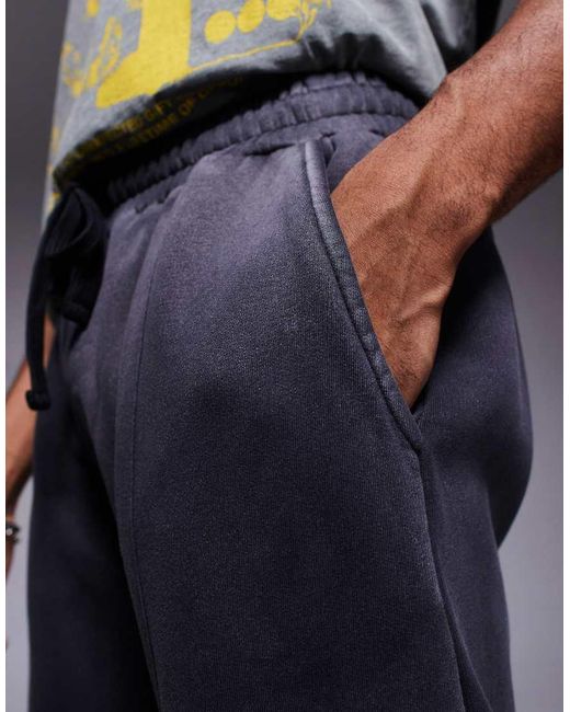Good For Nothing Blue Straight Leg Joggers for men