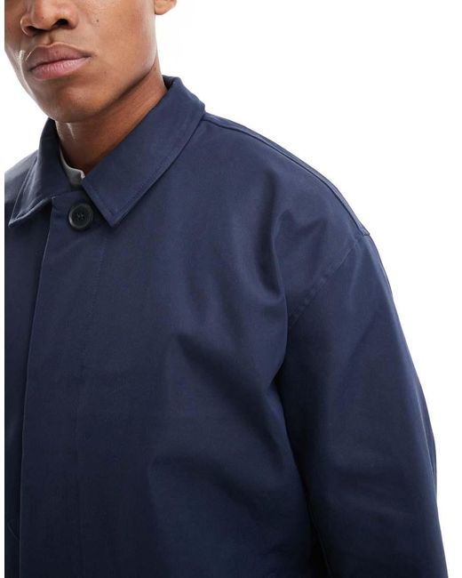 Gabardina Larga Azul Marino De Only & Sons de hombre de color Blue