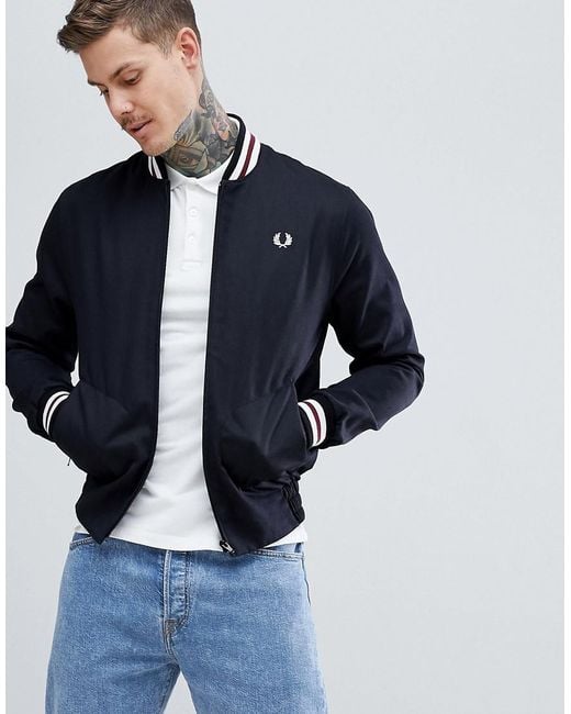 Fred Perry Reissues Made In England Tennis Bomber Jacket In Black for men