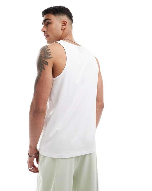 ASOS White Essentials Regular Fit Vest for men