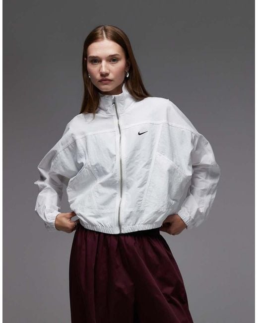 Nike White Trend Everything Woven Jacket
