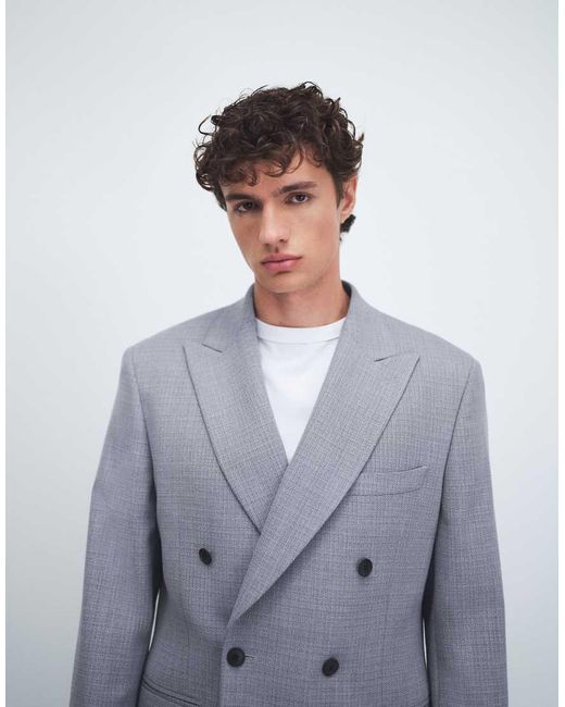 ASOS Gray Regular Suit Jacket for men