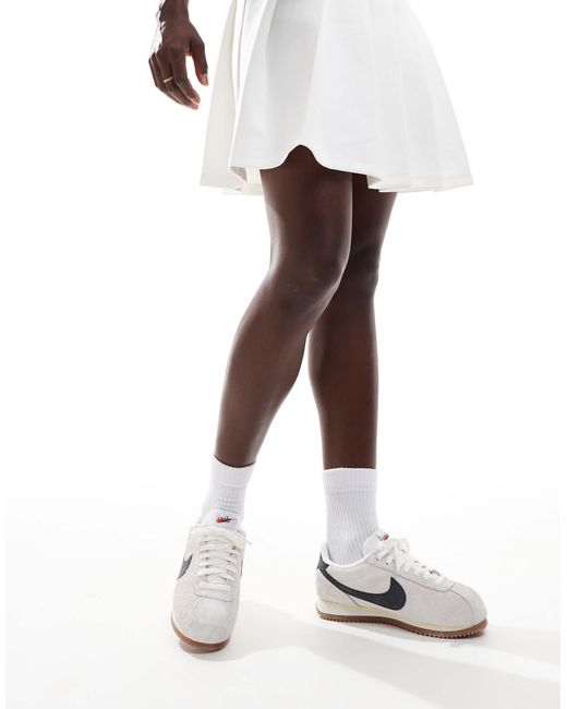 Nike White – cortez – wildleder-sneaker