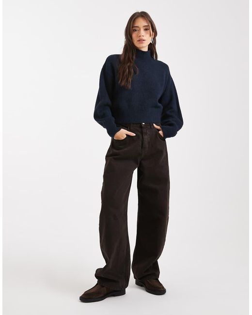 ASOS Blue High Neck Jumper