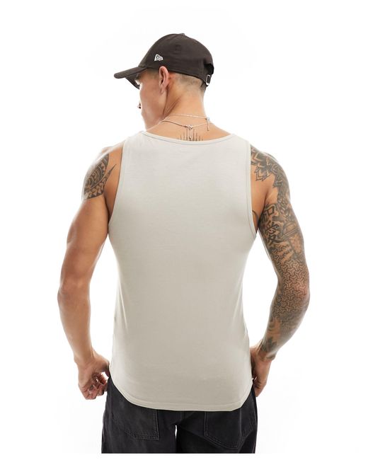 ASOS White Muscle Fit Vest for men