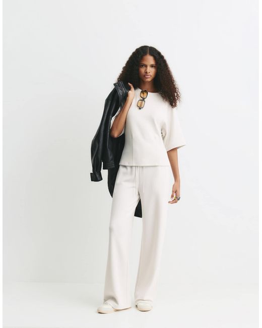 Pull&Bear White – jogginghose