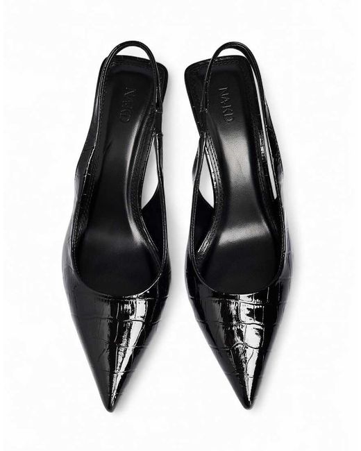 NA-KD White Slingback Pumps