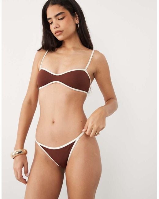 Mango Brown Bikini Top
