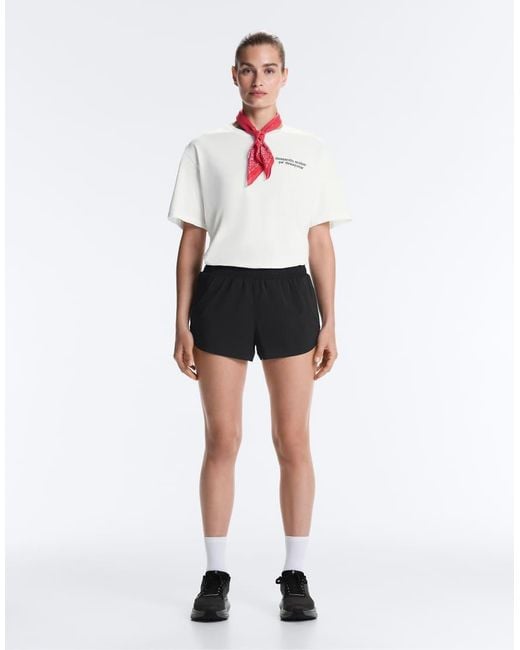 Oysho Black 6Cm Low-Rise Technical Shorts