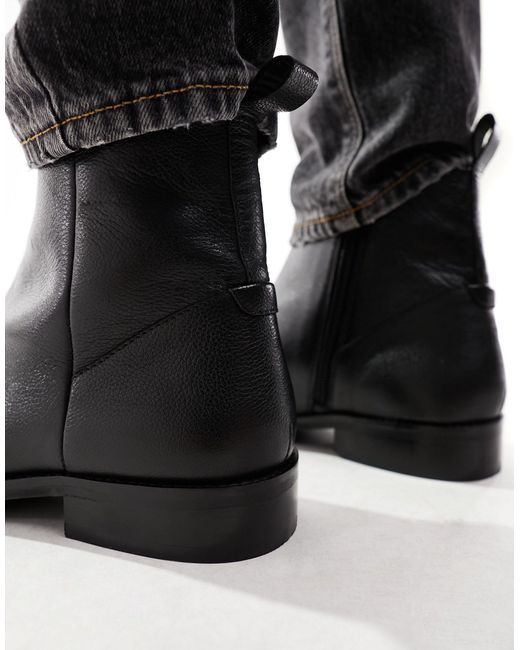ASOS Black Chelsea Boot for men