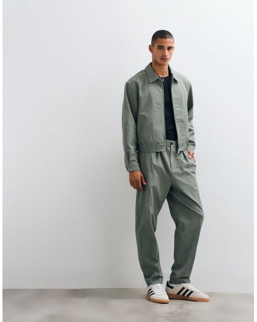 ASOS Gray Smart Blouson Jacket for men