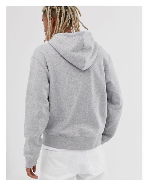 Weekday Tom Zip Hoodie in Gray for Men | Lyst