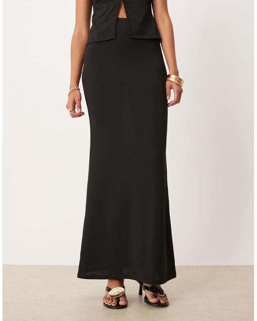 ASOS White Co-ord Slim Fit Maxi Skirt