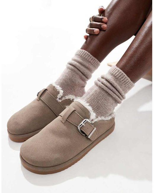 Fur lined clog hotsell