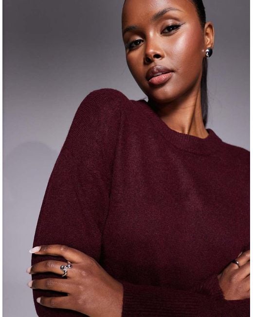 River Island Red Crew Neck Knitted Jumper