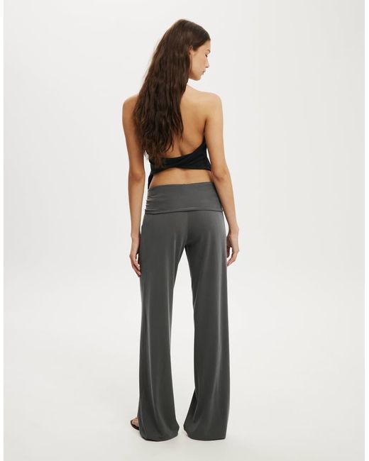 Cotton On Gray Honey Tie Pant