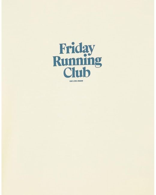 Pull&Bear Natural Friday Running Club Graphic T-shirt for men
