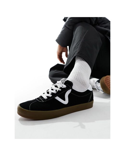 Zapatillas deportivas negras con suela Vans de color Black