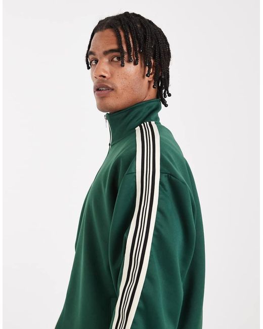 Only & Sons Green Tracktop Co-ord With Side Stripe for men