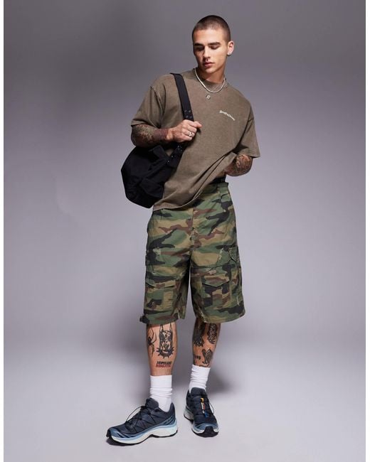 Short De Combat Camouflage Pour Homme - Pantalon Cargo Décontracté Multi-poches