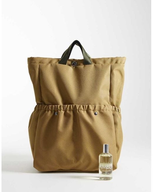 ASOS Metallic Canvas Backpack for men