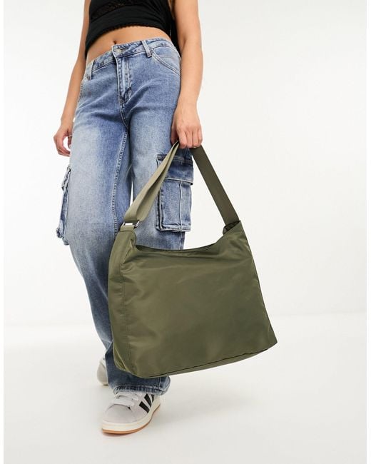 Weekday Carry Oversized Shoulder Bag in Green Lyst