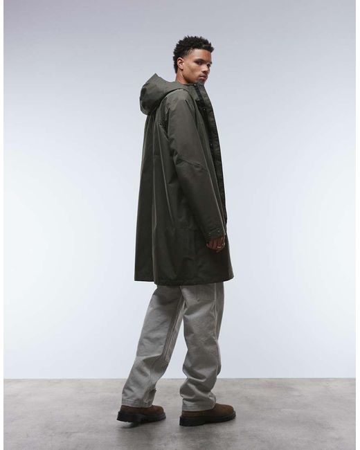 The North Face Green Nukabira Rain Shell Parka Jacket for men