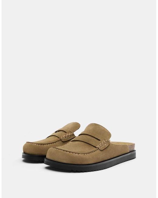 Pull&Bear Klompen Van Leer in het Multicolor