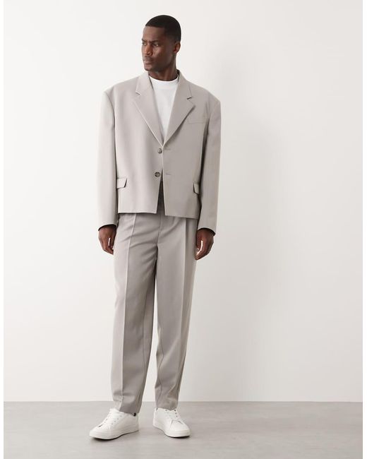 ASOS Gray Boxy Suit Jacket for men